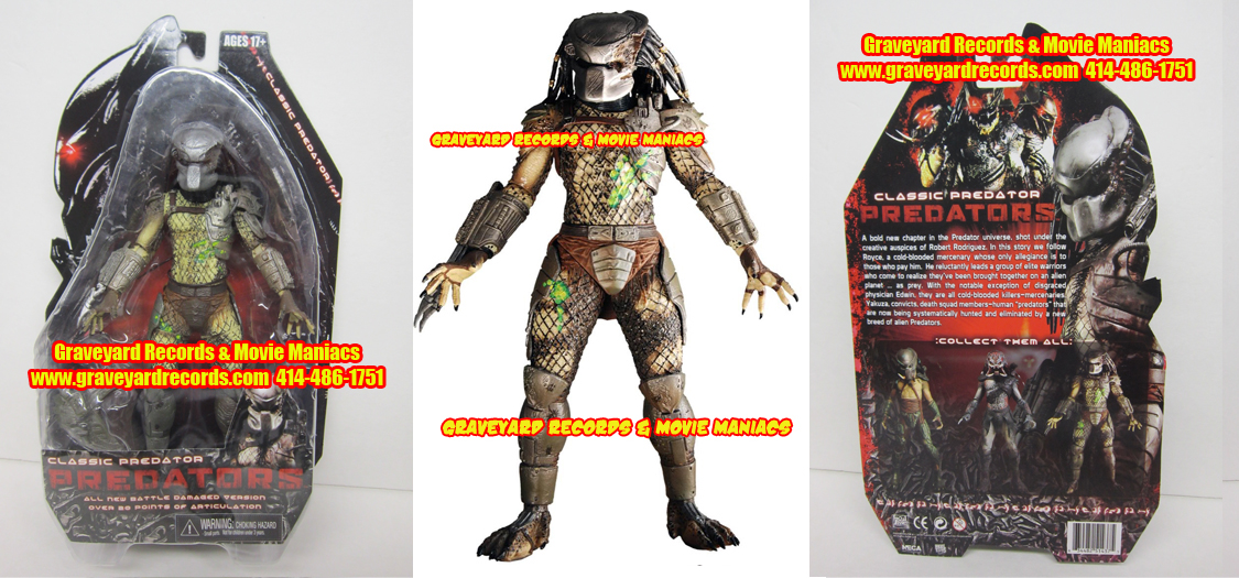 8" Neca Toys Predator 2010 Series 2 - Battles Damaged Classic Pr